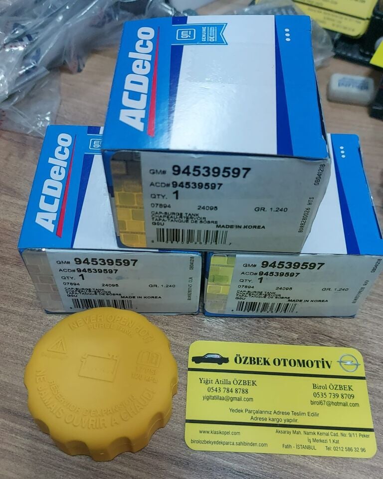 Opel Vectra A, Astra F, Omega A, Corsa A, Calibra Uyumlu Radyatör Yedek Su Deposu Kapağı 94539597 99901211