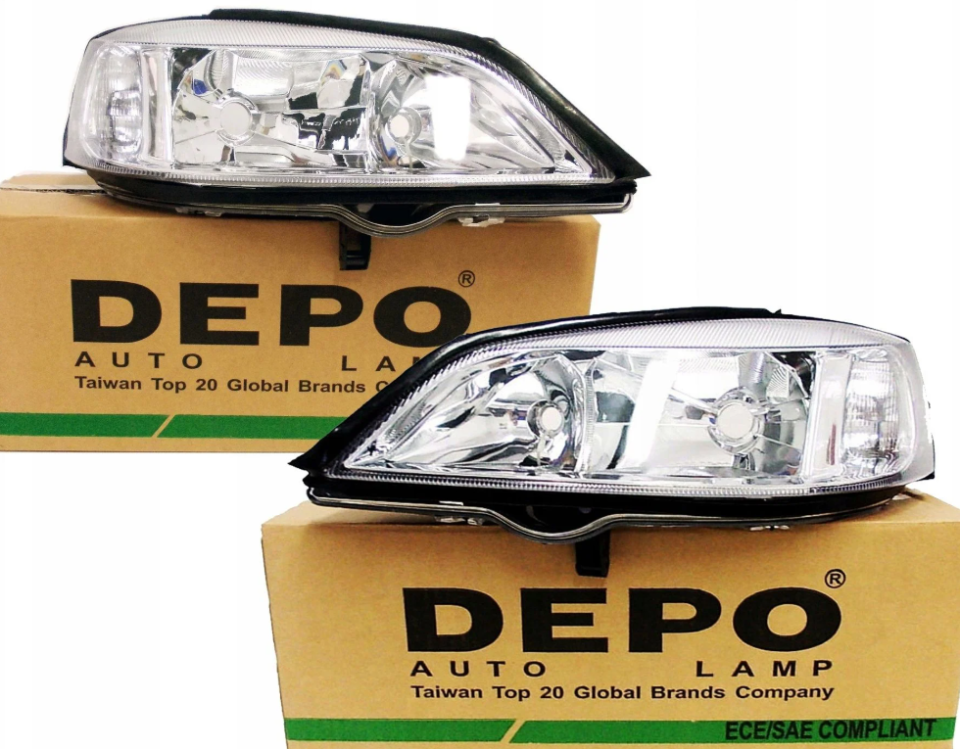Opel Astra G Far Takımı (Sağ ve Sol) - Depo Marka Şeffaf Tip 1216156 1216157