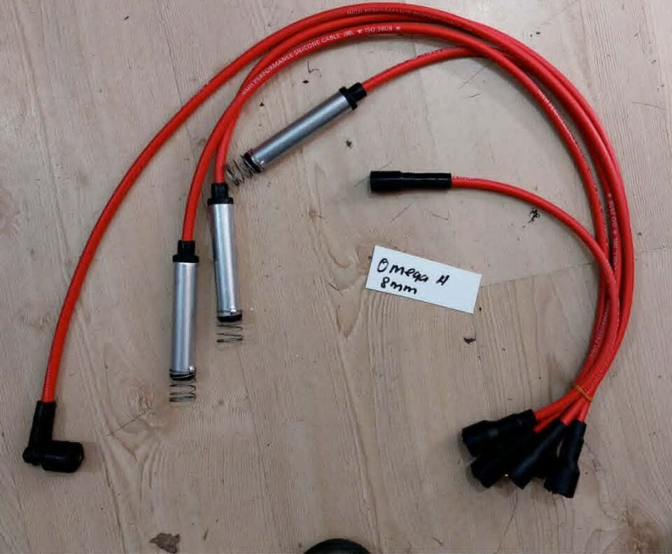 Opel Omega A C20NE ve 1.8 SV  Motor  Uyumlu 8mm Performans Buji Kablosu Bobin Kablosu Uzun