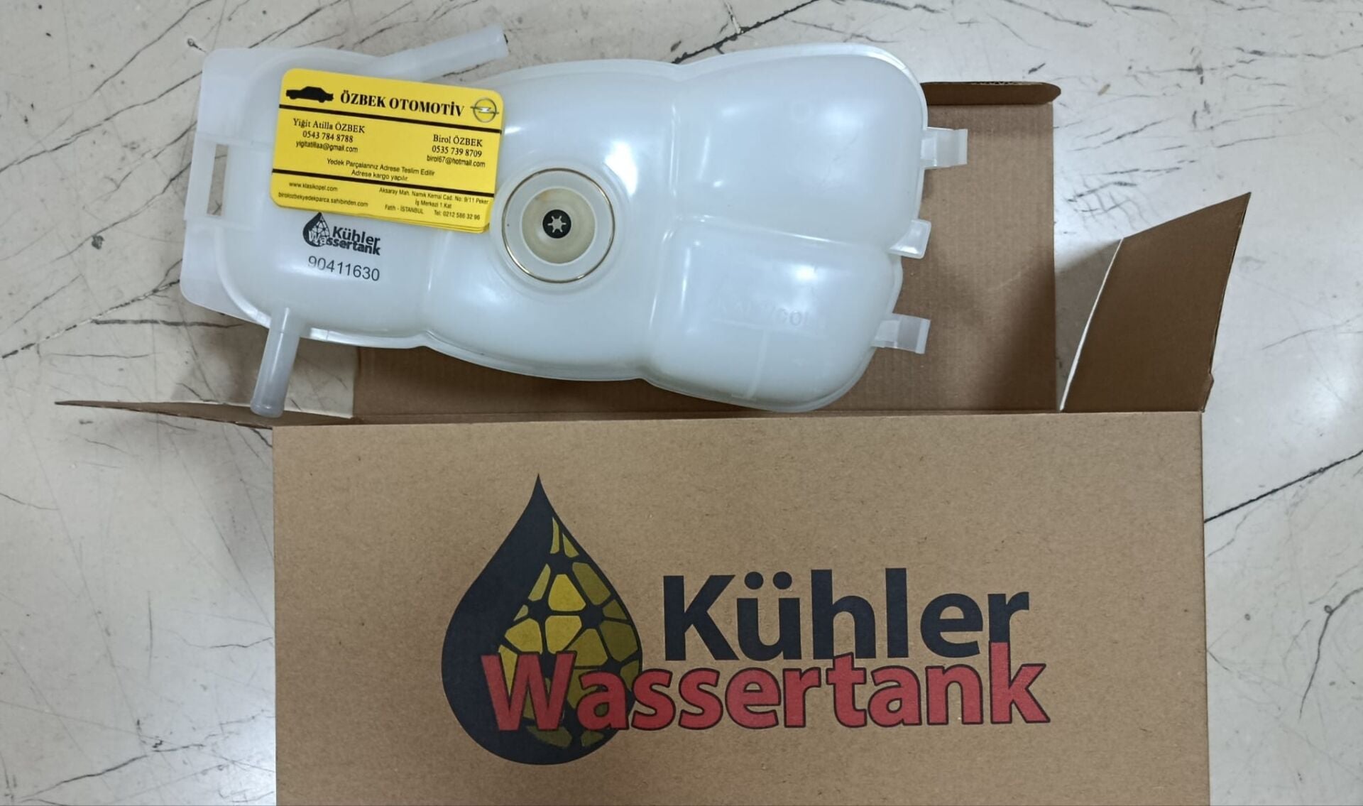 Opel Omega B Radyatör Yedek Su Deposu genleşme kabı soğutma suyu deposu. Sensörlü Tip x20xe x22xe x25xe x30xe