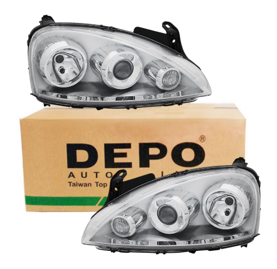 Opel Corsa C Mercekli Cosmo Far Takımı Depo 1216176 1216177