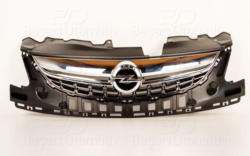 Opel Corsa D 2011 -  2015 arası  Ön Panjur Nikelajı Ön Panjur Nikelajı / Ön Panjur Çıtası / Ön panjur komple