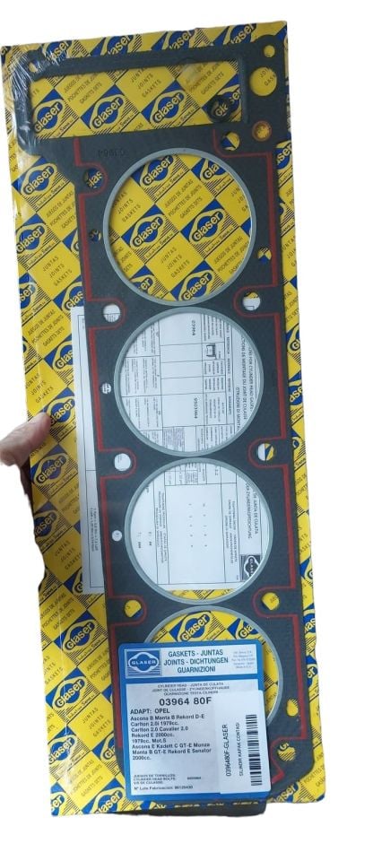 Opel Ascona B, Manta B ve Rekord 2.0 CIH Motor Silindir Kapak Contası (Glasier Marka)