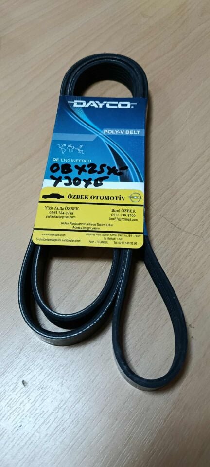 Opel Omega B X25XE X30XE V Kayışı Klimalı Dayco