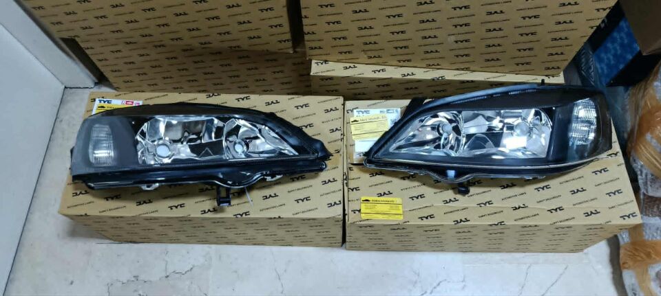 Opel Astra G Füme Siyah Far Takımı Tyc Marka Sağ+Sol 1216288 1216289