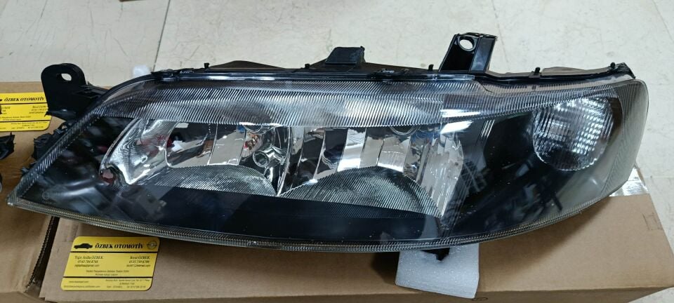 Opel Vectra B Makyajli Kasa Siyah Zeminli Far Takım Füme 1216053 1216054