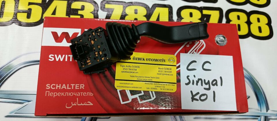 OPEL CORSA C COMBO C MERIVA TİGRA SİNYAL KOLU 1.3 CDTI 1.4 1.6 1.7  1241210