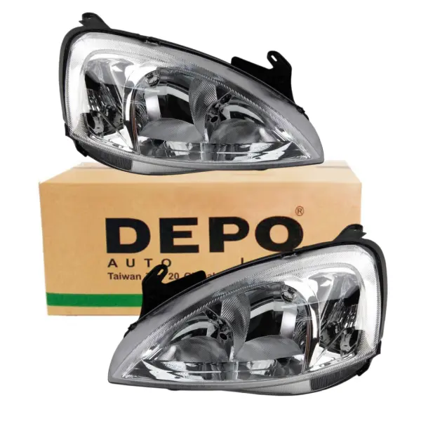 Opel Corsa C Far Takımı Sağ ve Sol Depo Marka 1216000 1216093