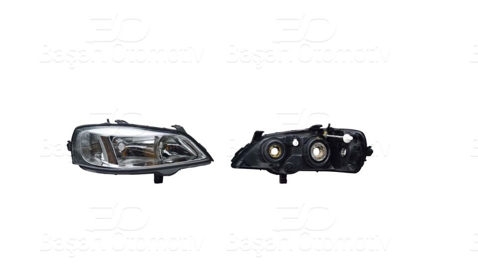 Opel Astra G Şeffaf Far Takımı Sağ + Sol Yan sanayi Ürün 1216156 1216157