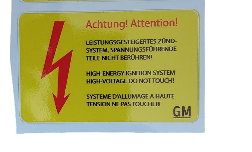 Opel Vectra, Astra, Corsa, Omega, Kadett, Ascona, Rekord ve Manta için Elektronik Ateşleme Stickerı