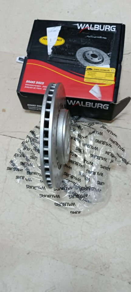 Opel Vectra A B Astra F  Ön Hava Soğutmalı  Performans Delikli Walburg Fren Diski Kaplamalı Delikli Fren Diski 4 Bijon 256X24X60X41 569042 569001