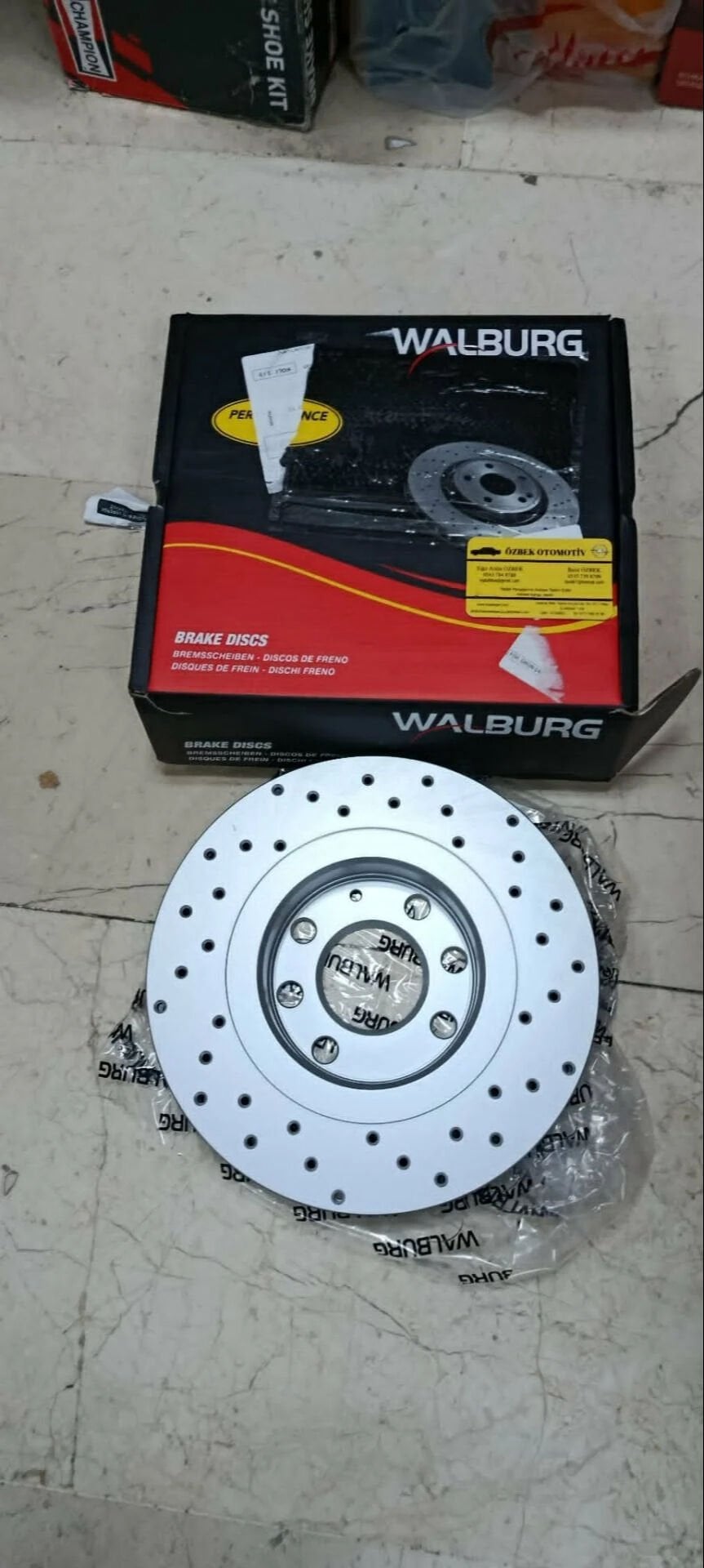 Opel Vectra A B Astra F  Ön Hava Soğutmalı  Performans Delikli Walburg Fren Diski Kaplamalı Delikli Fren Diski 4 Bijon 256X24X60X41 569042 569001