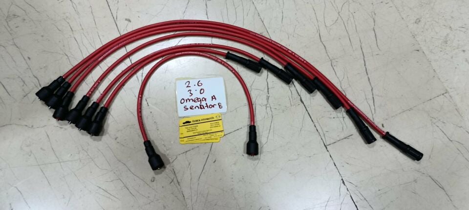Opel Omega A B ve C26NE Motor Uyumlu 8mm Performans Buji Kablosu. Bobin kablo 1 metredir.