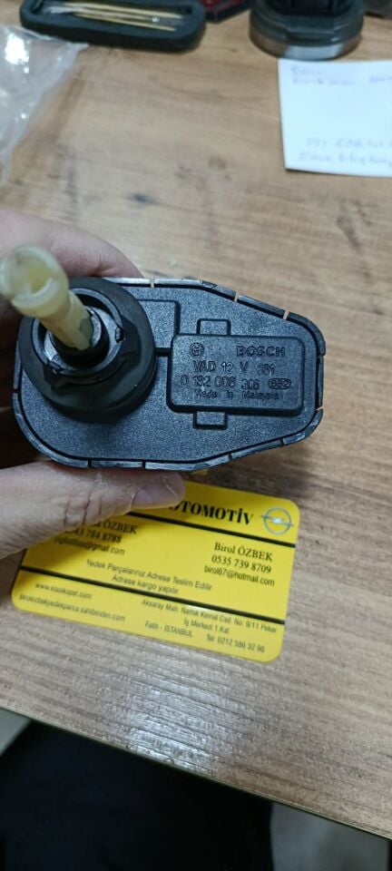 Opel Omega A Far Mesafe Ayar Motoru Bosch Orijinal 90355256 - 1207132