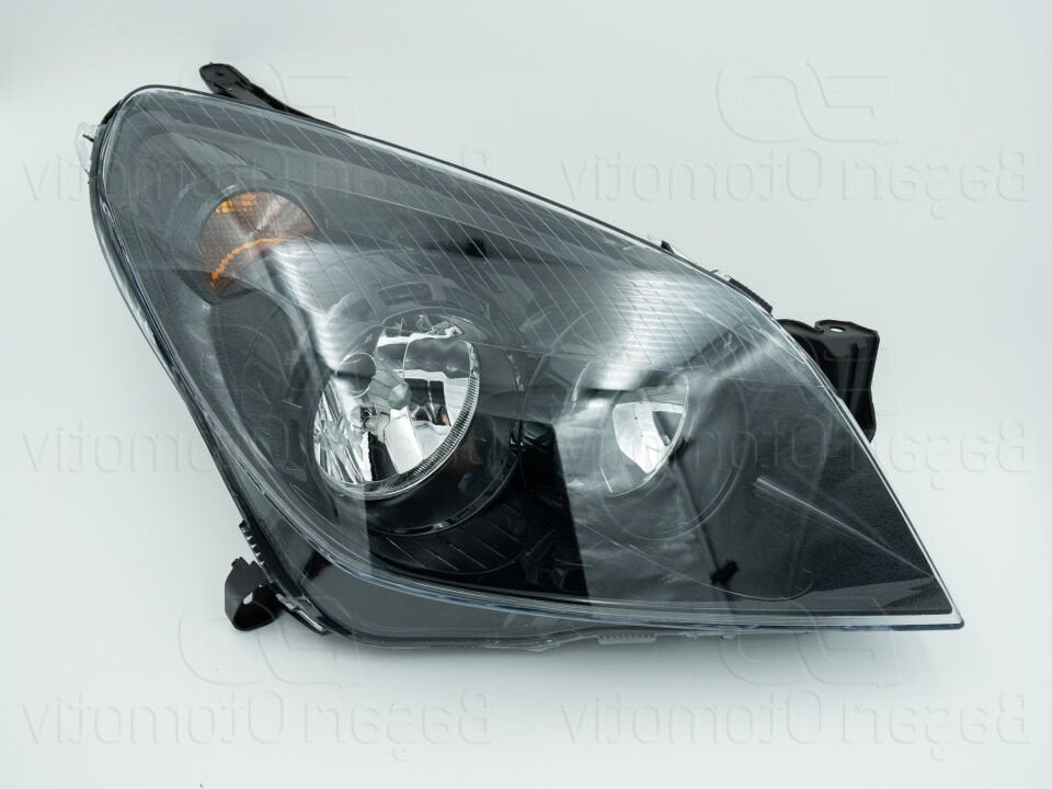 Opel Astra H Sağ Far 04+ Siyah Zeminli 1216562 S Piano Black