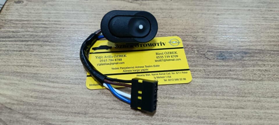 Opel Vectra A, Astra F, Calibra İçin Kablolu Tekli Cam Açma Butonu Düğmesi