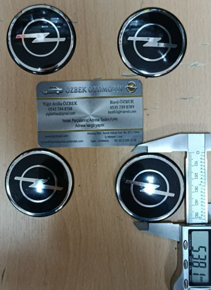 Opel Logolu Vectra A Astra Corsa Zafira Omega  Jant Arması   54mm
