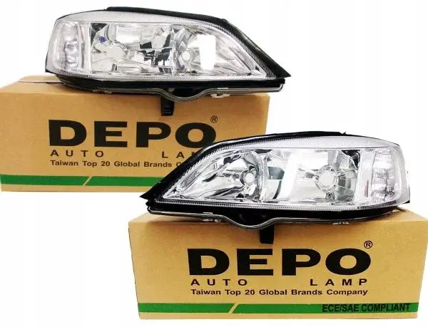 Opel Astra G Far Beyaz Şeffaf Takım Depo Marka 1216156 1216157 DPO 442-1116L-LD-EM  DPO 442-1116R-LD-EM