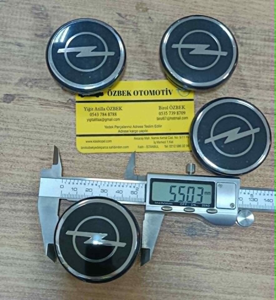 Opel Corsa Astra Vectra Omega Ascona Kadett Rekord Jant Kapağı. Dış Çap 55.00 MM  Adet Fiyattır.