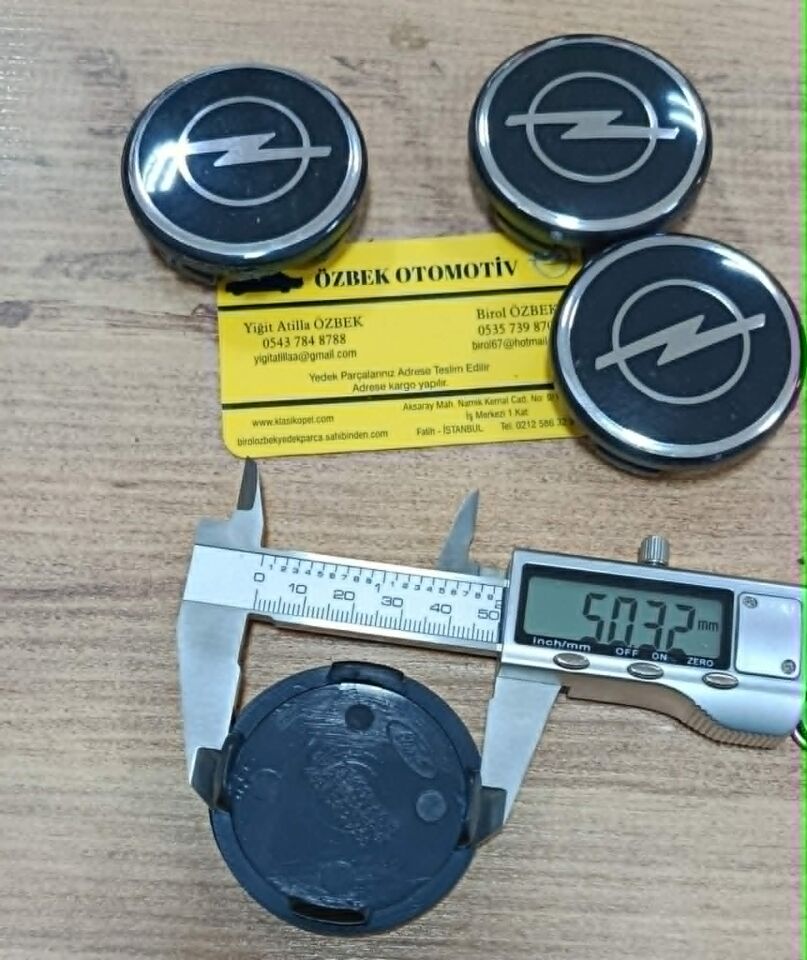 Opel Corsa Astra Vectra Omega Ascona Kadett Rekord Jant Kapağı. Dış Çap 55.00 MM  Adet Fiyattır.