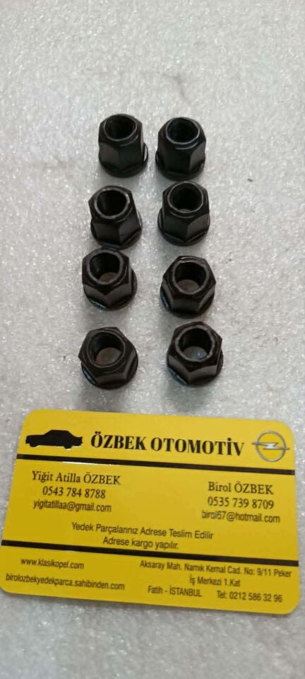 Opel Ascona A B Manta A B Rekord Frontera 2.4 Cih Motorlar için . Sübap Ayar Somunu   . Adet Fiyat   Sıfır ürünlerdir.