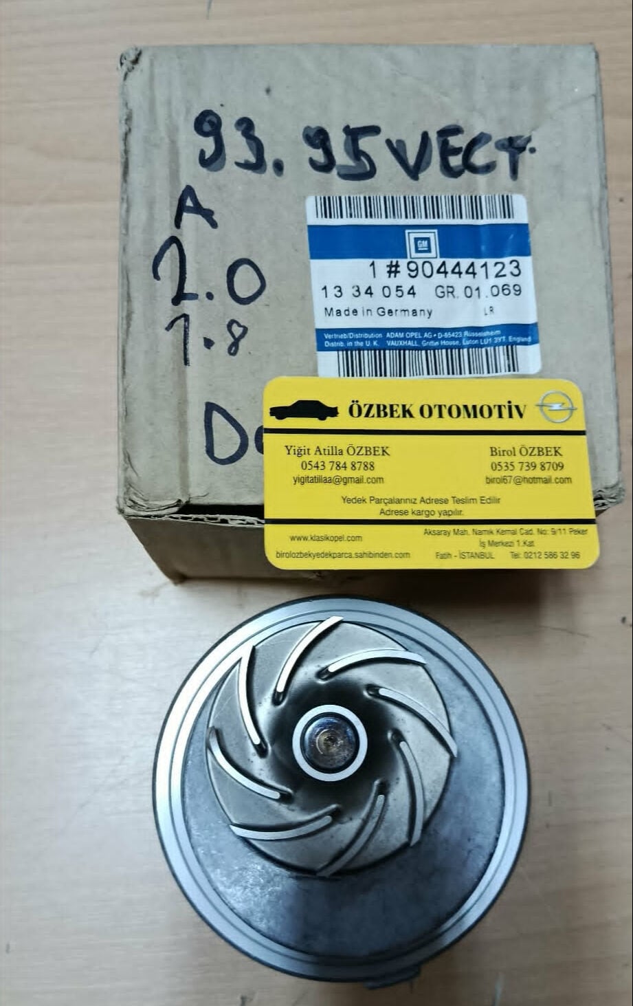 Opel Vectra A 1.8 2.0 Orjinal GM Devirdaim. 93-95 Arası 1.8 SV C20NE Motorlara Uygun
