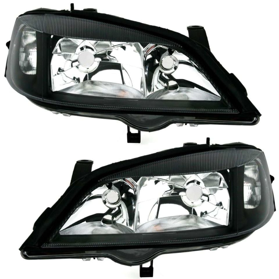 Opel Astra G Far Takımı Depo Marka (Sağ ve Sol) - Siyah Tip Füme tip Çift Fiyatıdır. 1216288 1216289