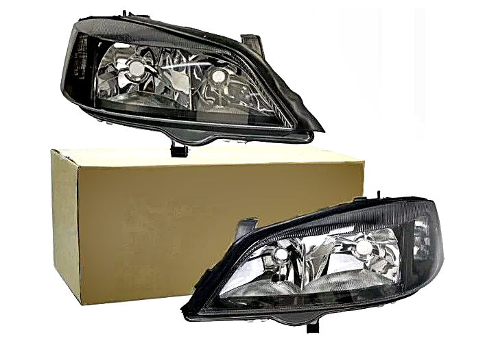 Opel Astra G Füme Siyah Far Takımı Sağ + Sol   1216116 1216117 1216288 1216289 93175723  93175724 VORTEX