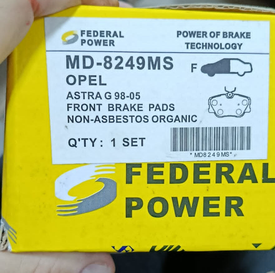 Opel Astra (G, H), Zafira (A, B), Meriva ve Combo gibi uyumlu 5 BİJON araç modellerinde kullanılan ön fren balatası  MD8249MS