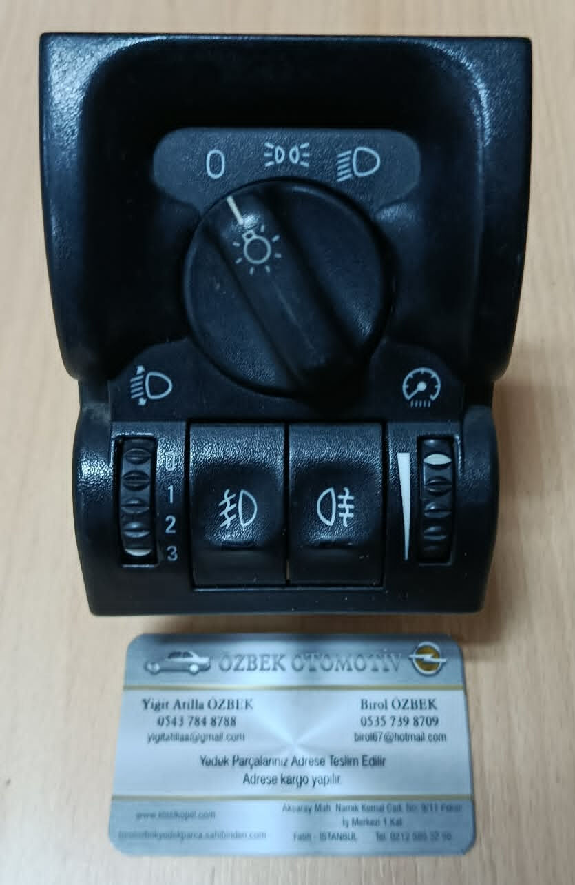 OPEL VECTRA B FAR AÇMA ANAHTARI ORJİNAL GM ÇIKMA ÜRÜN SİSLİ TİP 1240470