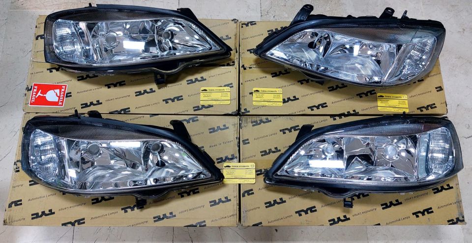 Opel Astra G Far Takımı (Sağ ve Sol) - TYC Marka Şeffaf Tip