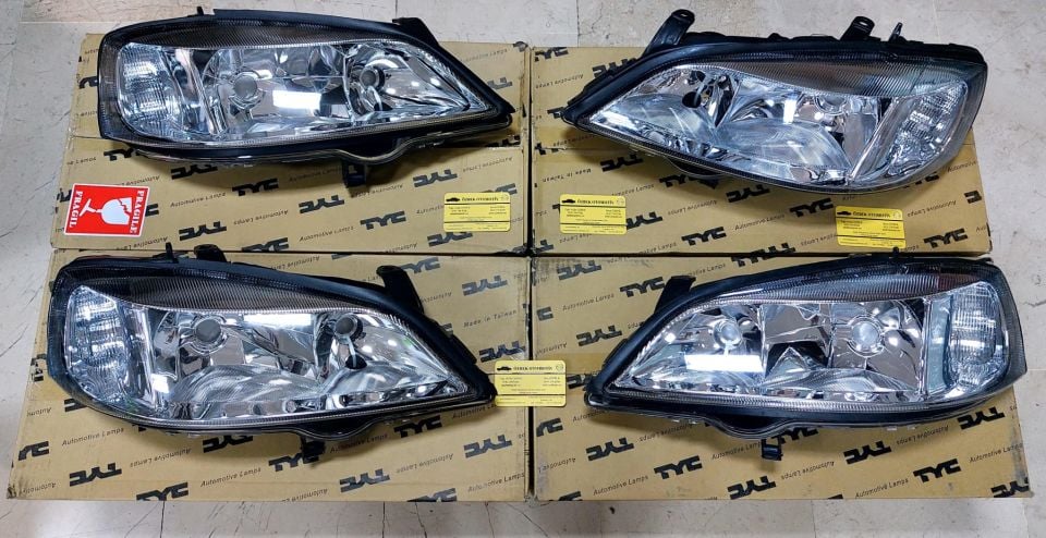 Opel Astra G Far Takımı (Sağ ve Sol) - TYC Marka Şeffaf Tip 1216156 1216157