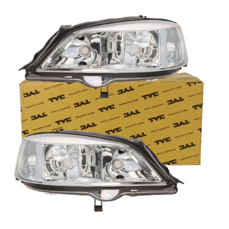 Opel Astra G Far Takımı (Sağ ve Sol) - TYC Marka Şeffaf Tip 1216156 1216157