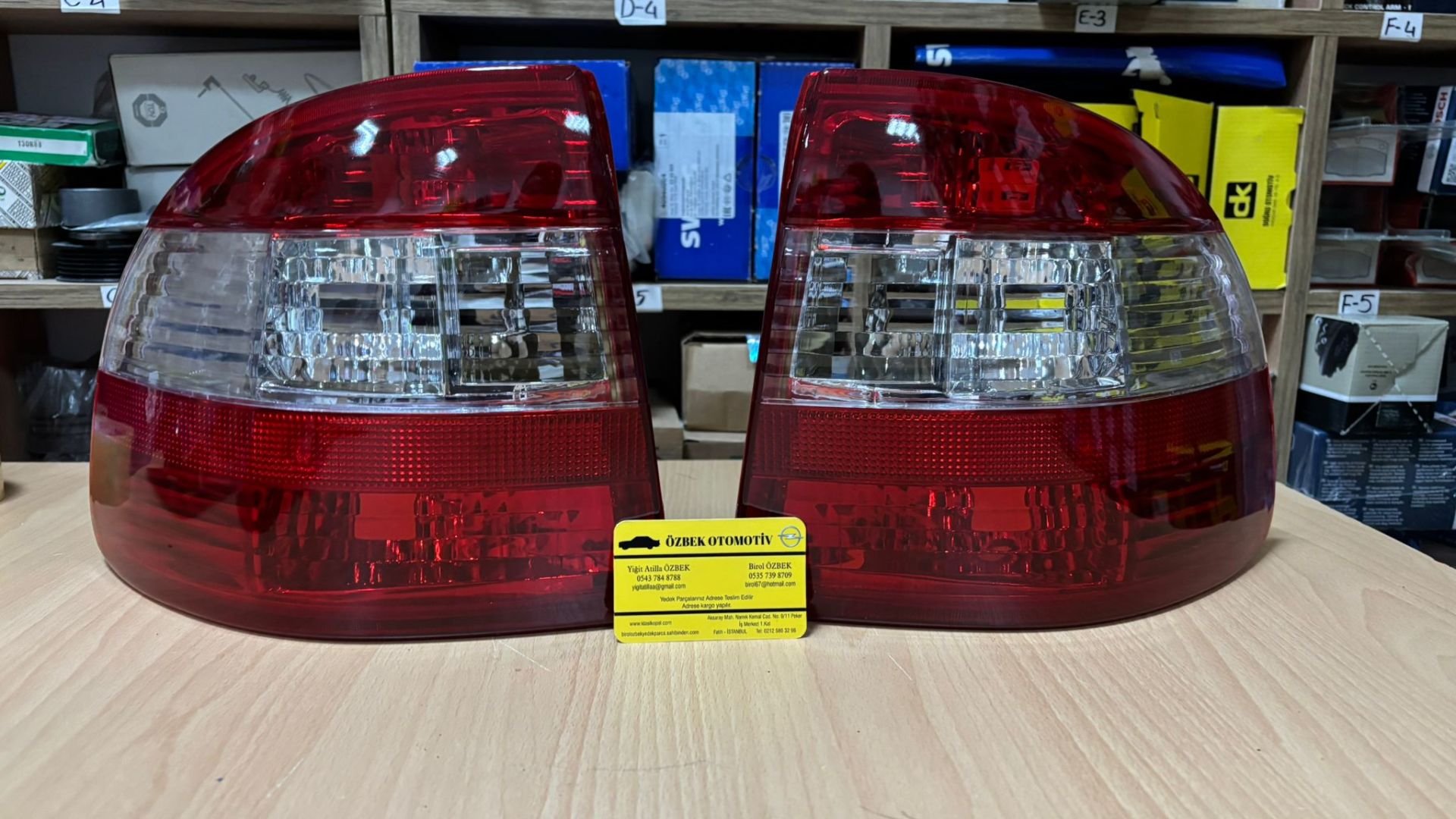 Opel Astra F Sedan Kristal Stop Takımı Sağ+Sol 1223981BK 1223982BK