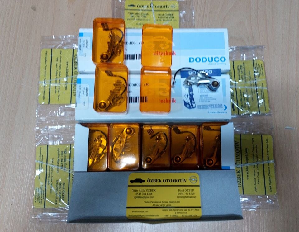 Opel Rekord Ascona A B Manta A B Kadett C için.  Orjinal Alman Doduco Bosch tipi platin